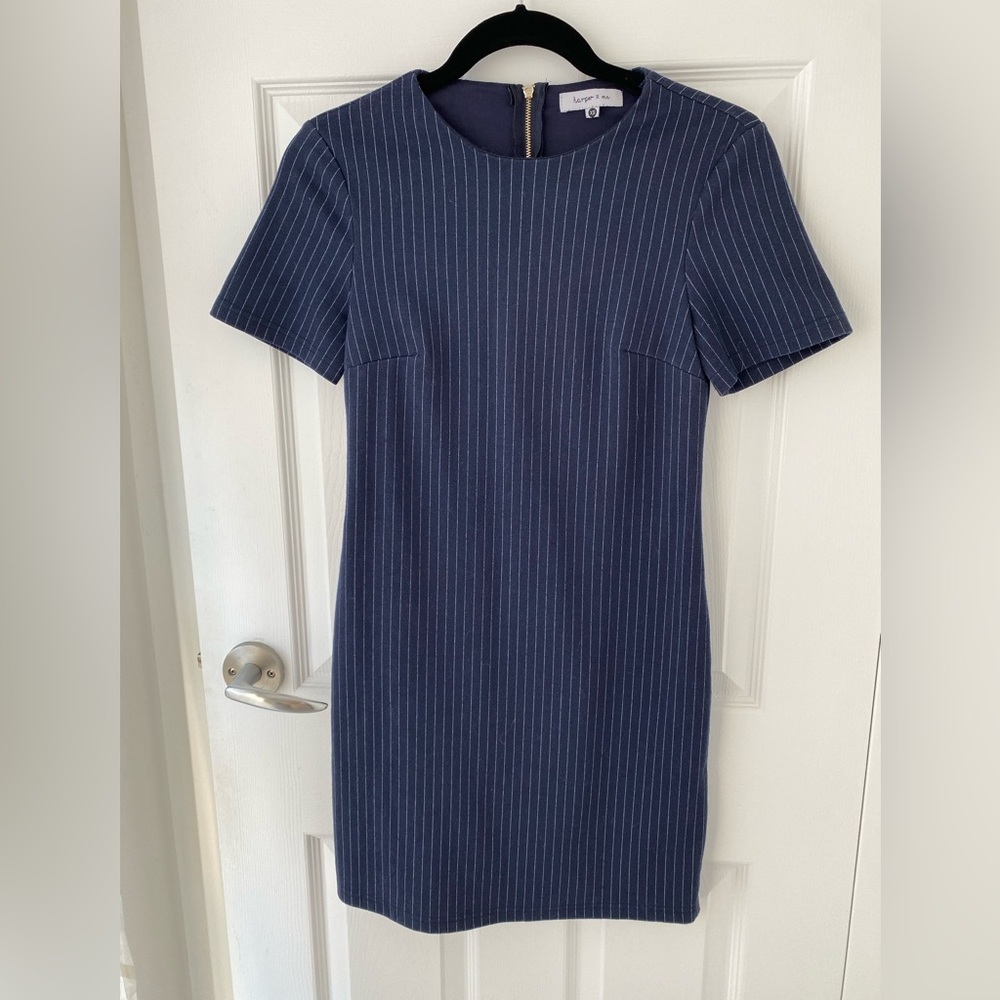 Navy & Black Pinstripe Dresses Bundle